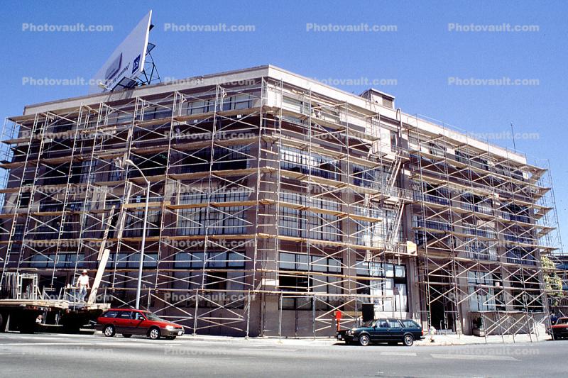 scaffolding, building, Mission Bay Project