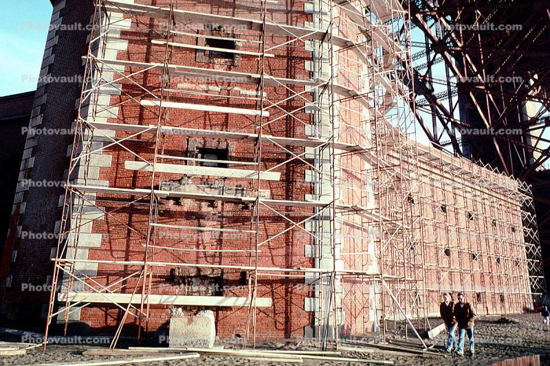 Scaffolding, Fort Point, San Francisco