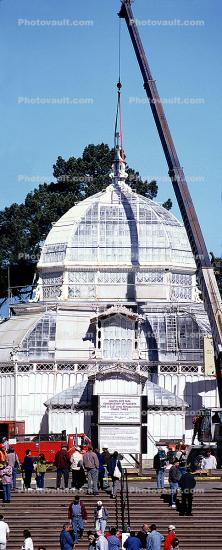 Conservatory Of Flowers, Reconstruction after a storm, Panorama
