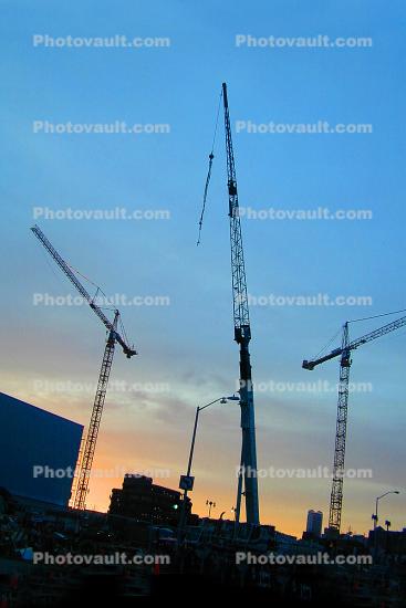 reconstruction, tower cranes