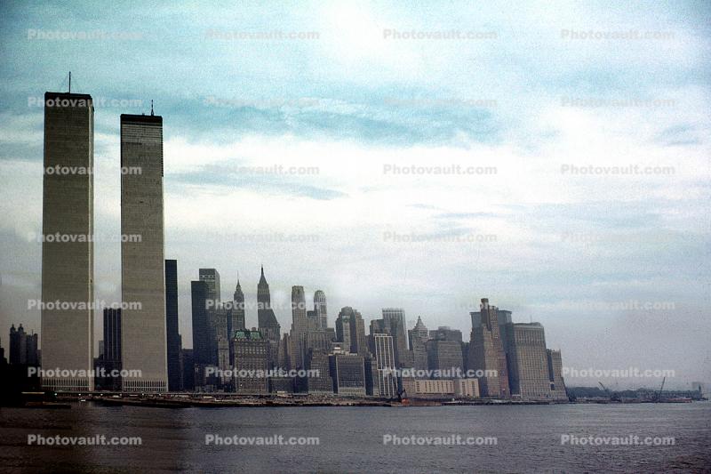 World Trade Center Construction, skyline, building, August 14, 1977, 1970s