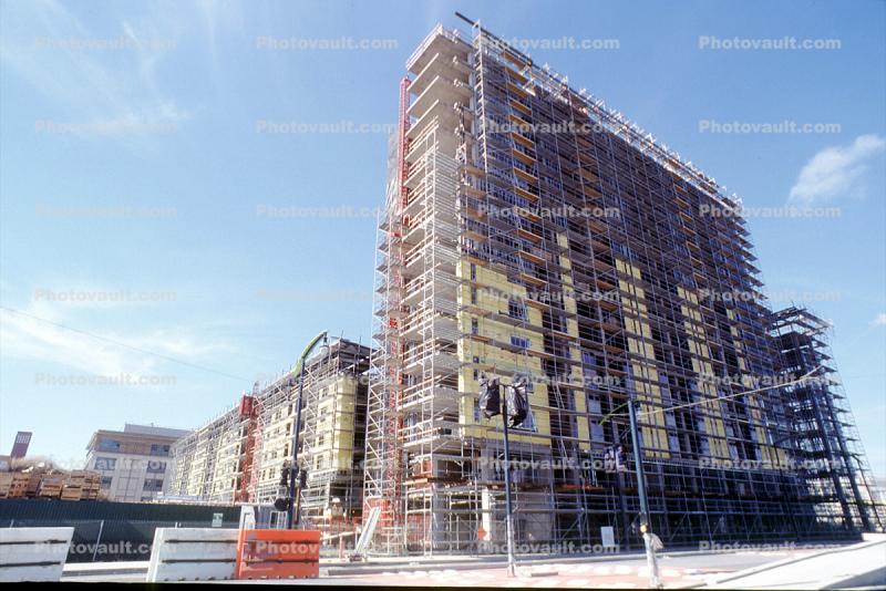 Mission Bay Complex, scaffolding, high rise