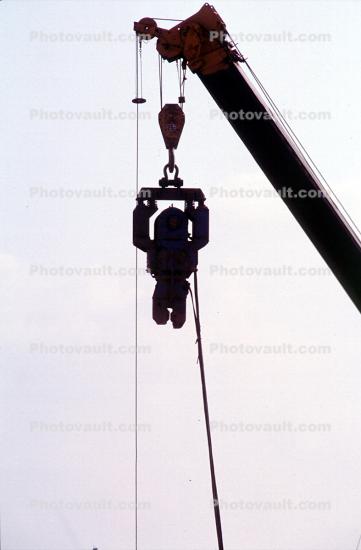 Telescopic crane, pulley, Narita, Japan, telehandler