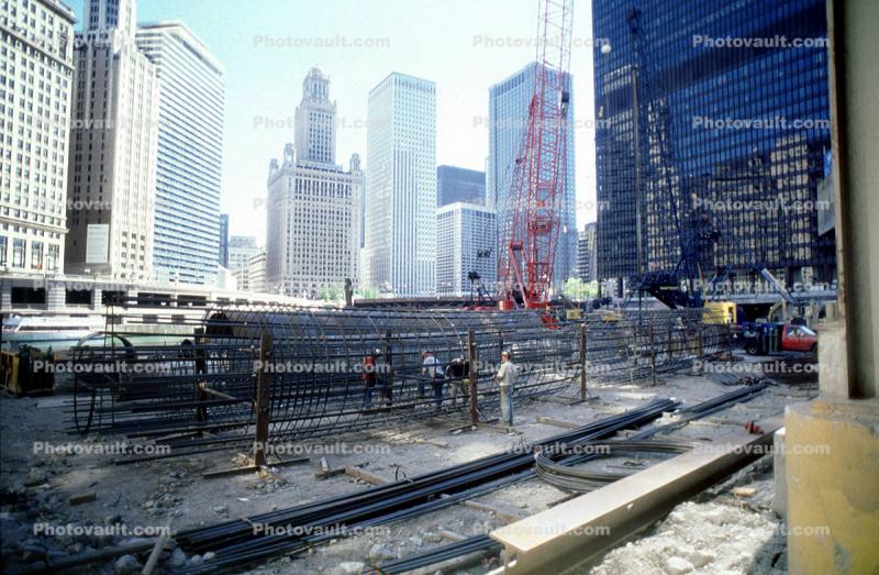 Construction of Trump Tower in Chicago