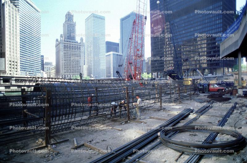 Construction of Trump Tower in Chicago