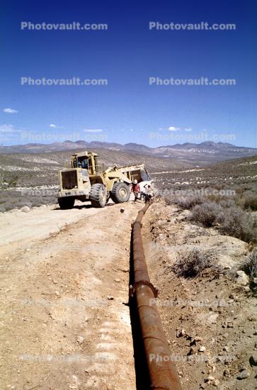 Laying Down Water Pipeline, pipes