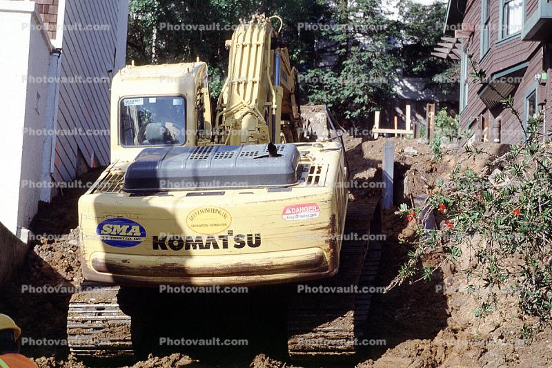 Komatsu, crawler, shovel, Excavator, tracked vehicle, Digger