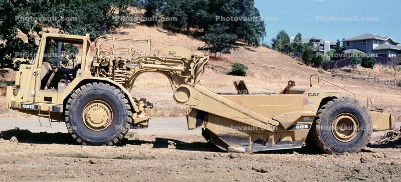 Caterpillar 621E Motor Scraper, Wheeled, wheel tractor-scraper, earthmover, earthmoving