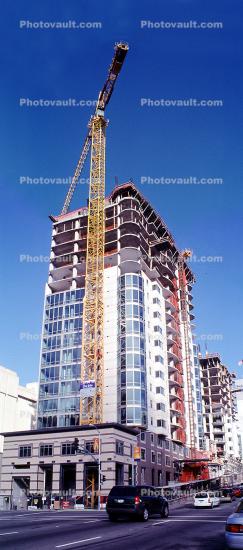 Tower Crane, Panorama, highrise building construction