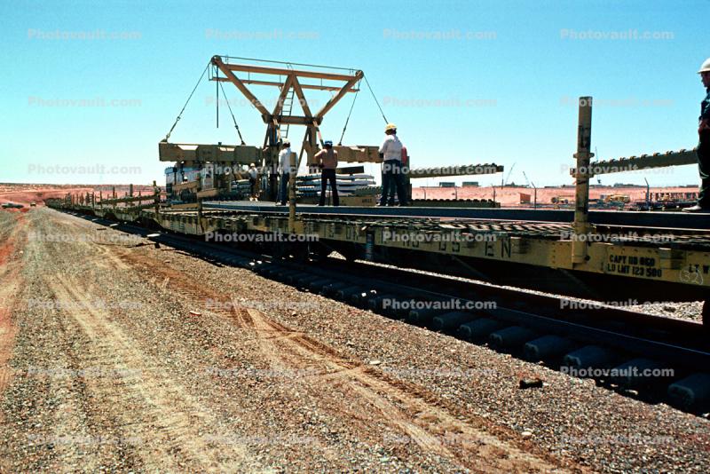 Morrison Knudsen Railroad Division, Railroad Ties, Flatbed Railcar, July 1972, 1970s
