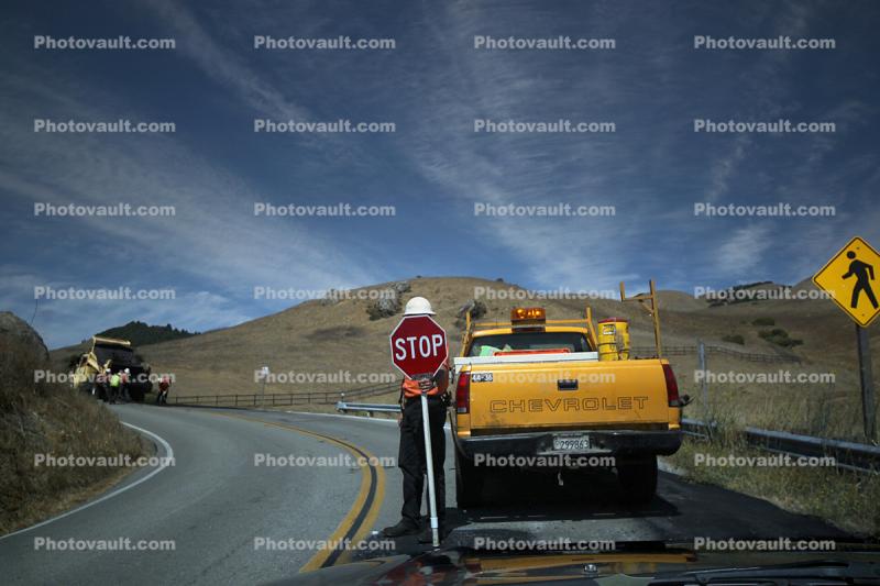 Road Repair, PCH, Highway-1, Marshall California