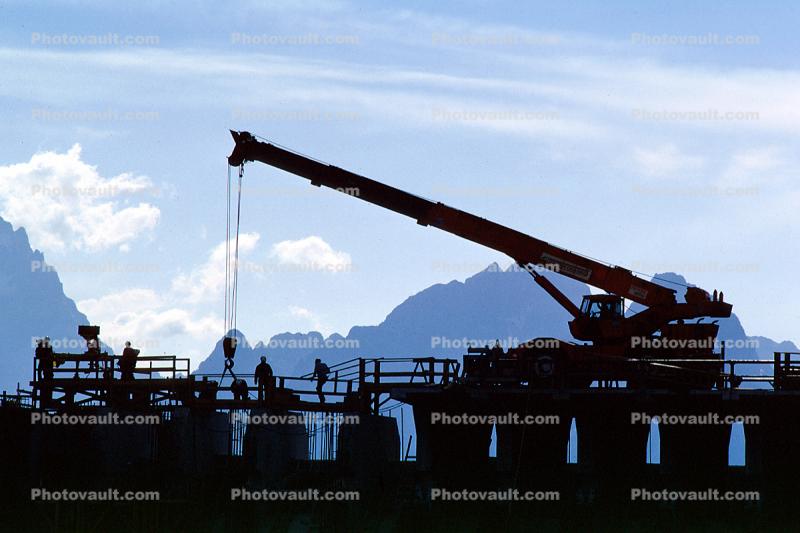 Telescopic Crane, telehandler, Jacksonhole, Wyoming