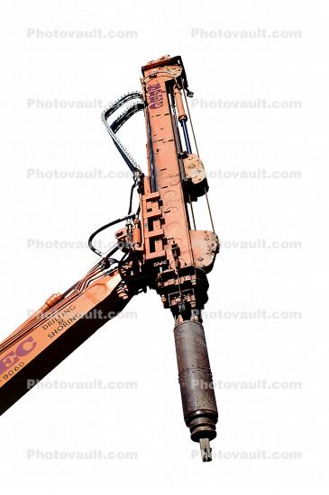 Excavator with Chisel photo-object, object, cut-out, cutout
