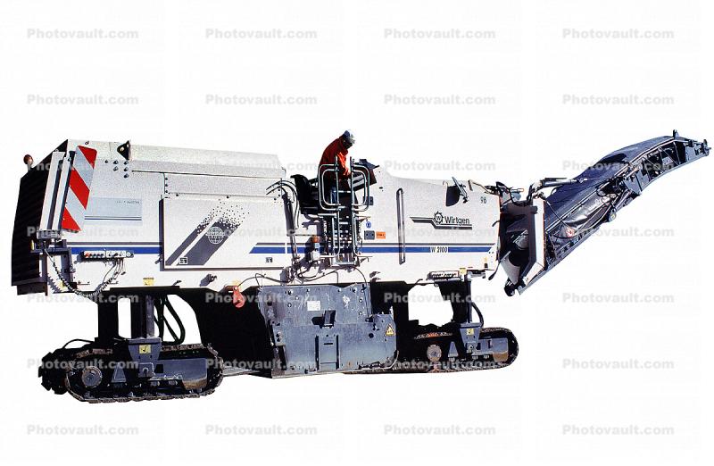 Cold Planer photo-object, Wirtgen W-2100, object, cut-out, cutout