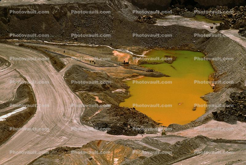 Tailings, Water Pollution, Pond, Lake, Bingham Canyon Mine, Utah