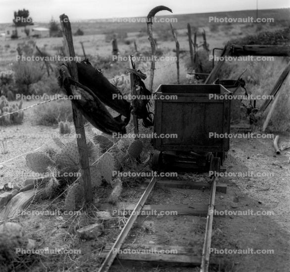 Ore Mining Cart, Rail, Arizona Desert