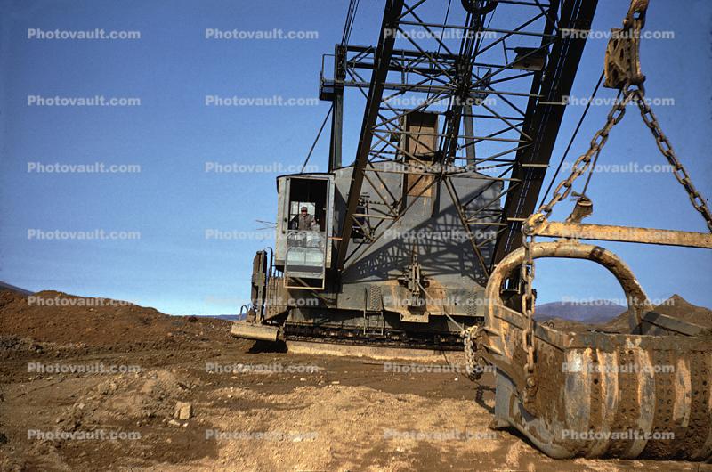 Drag Shovel Crane, Gold Mining Operation, Juneau, 1950s
