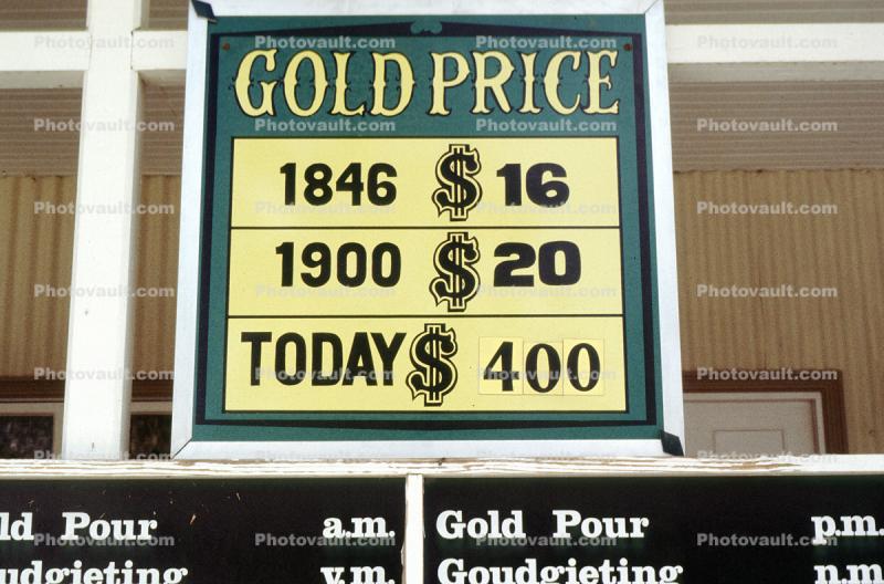 Historical Gold Prices, Gold Reef City, Johannesburg, South Africa