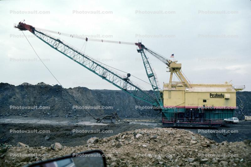 Peabody Lynnville Mine, B-E 1150B 200'-25CY, 5-24-1991, s700, M1400f, dragline, Peabody Coal Company