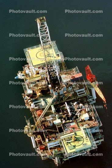 Drilling Platform, Huntington Beach, California, Pacific Ocean