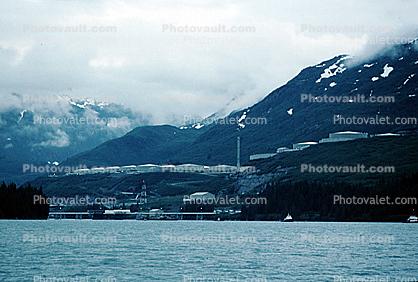 Storage Tanks, Valdez Marine Oil Terminal, Terminus, Docks, Port of Valdez, Alaska Pipeline