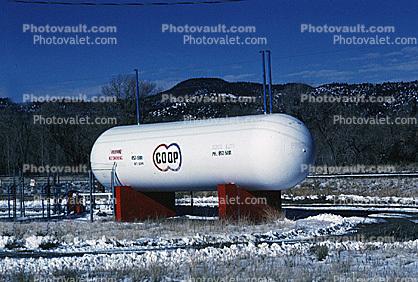 Natural Gas Tank, Snow, Cold, South Fork Colorado, Mountains, Ice, Snow