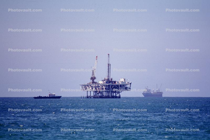 Oil Drilling Platform, Seal Beach, Offshore Rig
