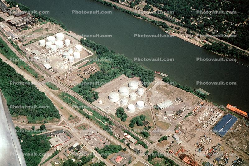 Oil Storage Holding Tanks, Highway-51, Coraopolis, Pittsburgh, Pennsylvania