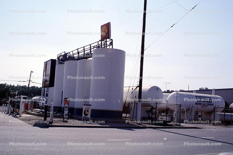 Oil Storage Tanks, Patterson, California