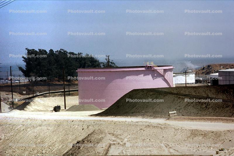 Refinery, Pink Tank, Oleum, California, 1956, 1950s