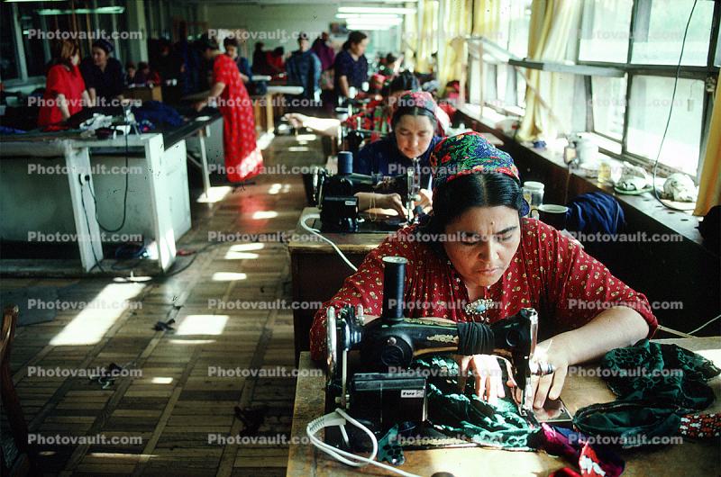 Women, Sewing Machine