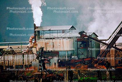 Smoke, Air Pollution, soot, Pulp Mill, building, Port Angeles