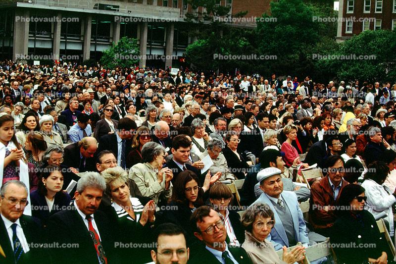 Graduation, crowds, audience, spectators, people
