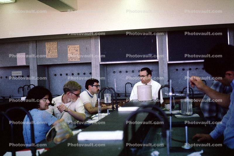 Lab, classroom, women, men, students, laboratory, 1950s
