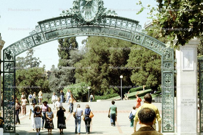 Sather Gate, Sproul Plaza, Landmark, arch, UC Berkeley