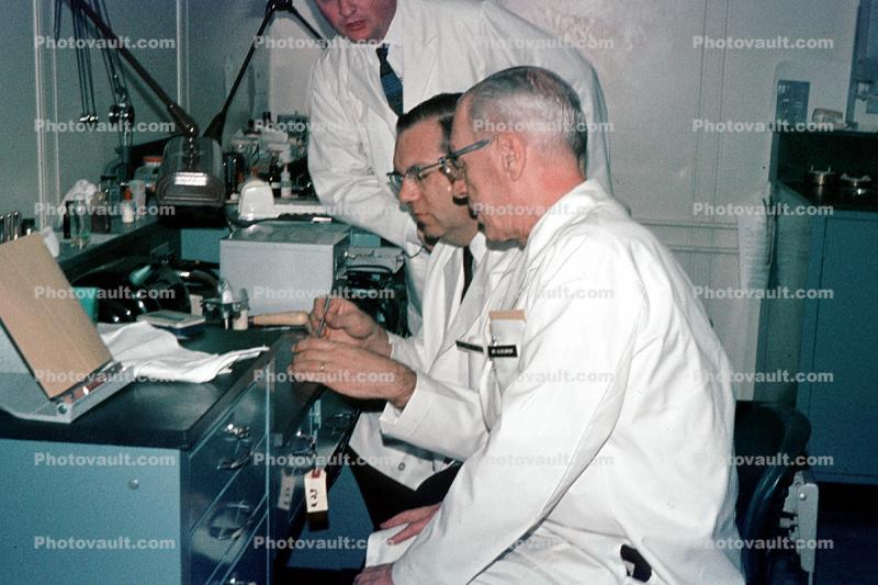 Research Lab, Men, Researchers, Lab, Laboratory, 1950s