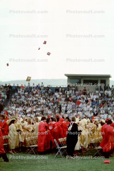 Cupertino High School, Graduation Day, Cap and Gown, June 1981