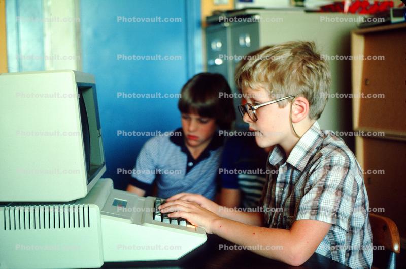 Boys at Computer, June 1984