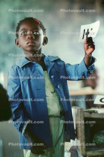 Learning Math, Boy in a Classroom, Madzongwe