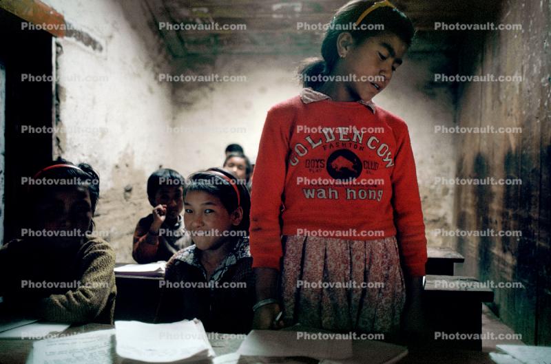 Schoolgirl, Student, Junbesi, Nepal