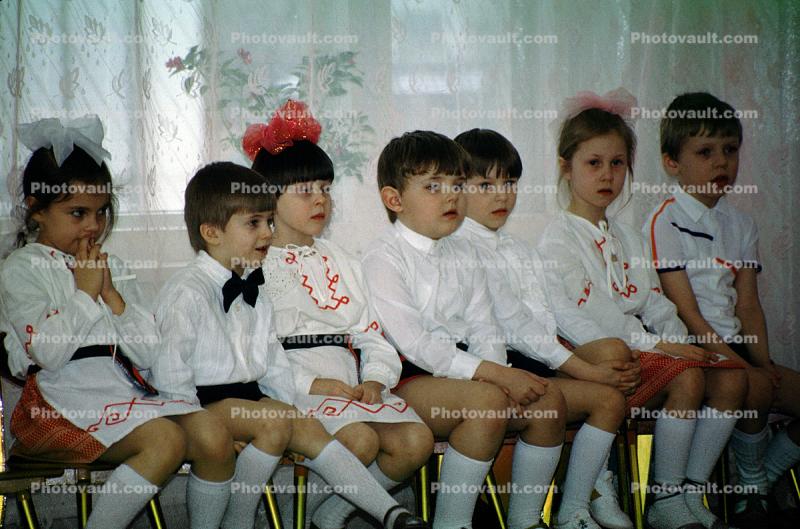 Russian kids in School