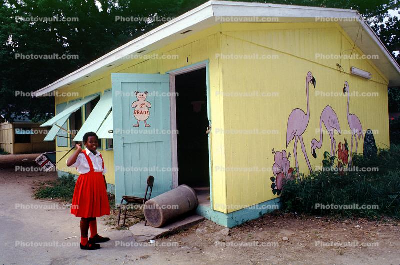 Girl in Uniform, Nassau, Bahamas