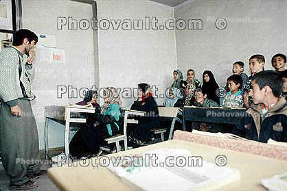 Boy, Girls, Classroom, Schoolroom, Hezar Hani, Iran