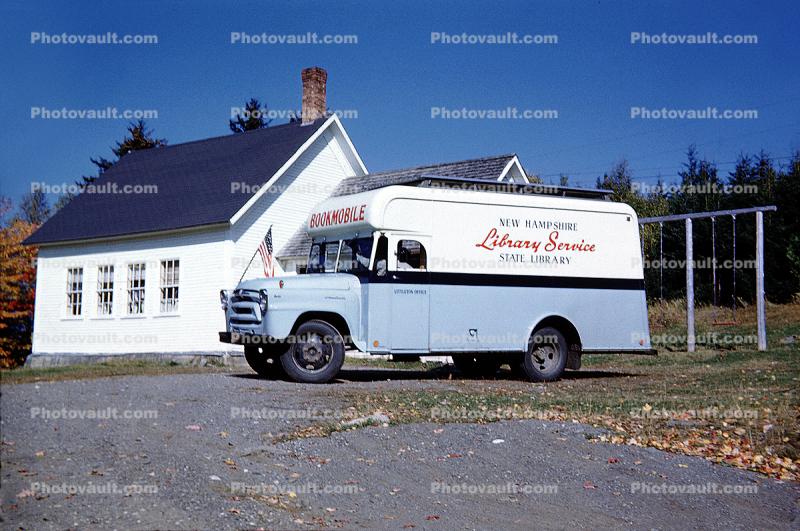 Library Service, Bookmobile, Schoolhouse, 1950s