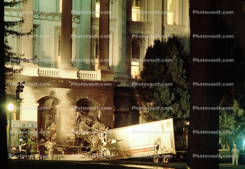 Truck Rams into State Capitol Building