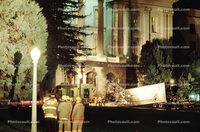 Truck Rams into State Capitol Building