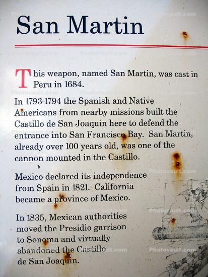 San Martin Weapon, Cannon, Artillery, gun, 1684