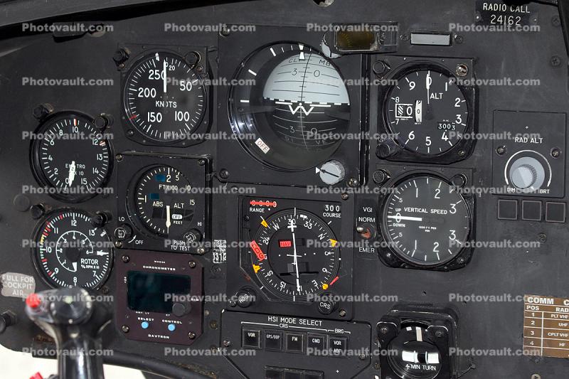 CH-47D, Avionics, Dials, Control Stick, CH-47D