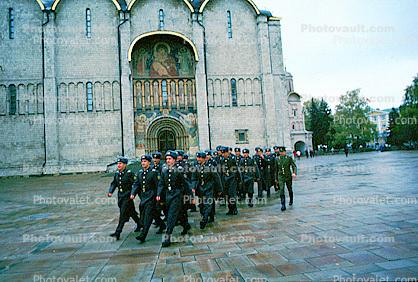 the Kremlin, Soldiers marching