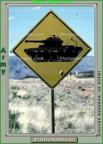 Tank Crossing, Caution, warning